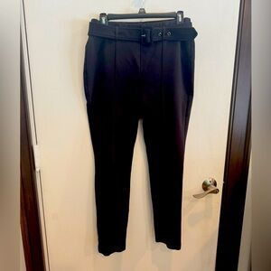 Nine West Skinny Black Belted knit Pants